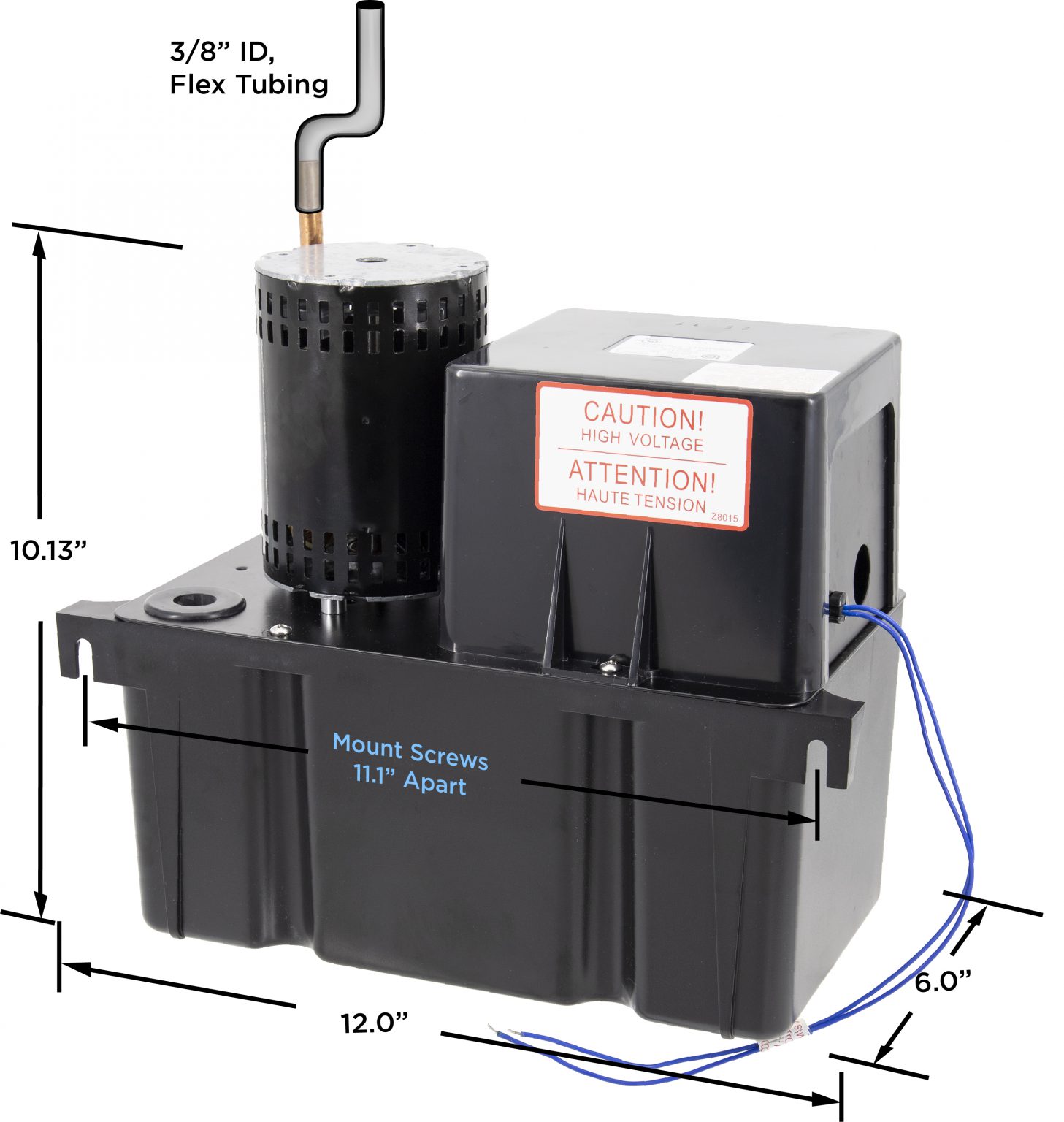 CB251ULHT Large High Temp Condensate Pump, 115V, 25 Foot Max Lift