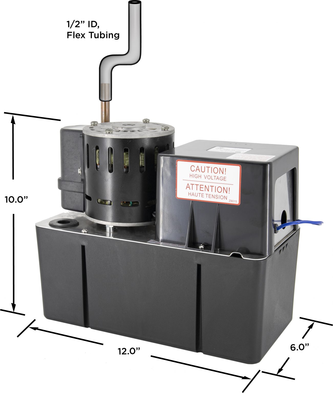 CB501UL Large Condensate Pump, 115V, 300 Watts, 50 Foot Max Lift
