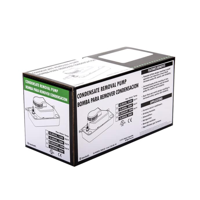 CL201UL low profile condensate pump carton