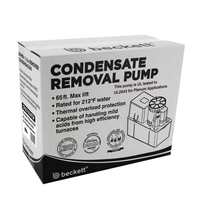 CP651ULHTSP large plenum rated condensate pump carton