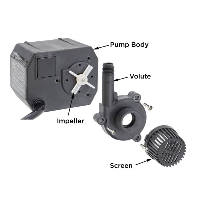 G210A submersible pump exploded view