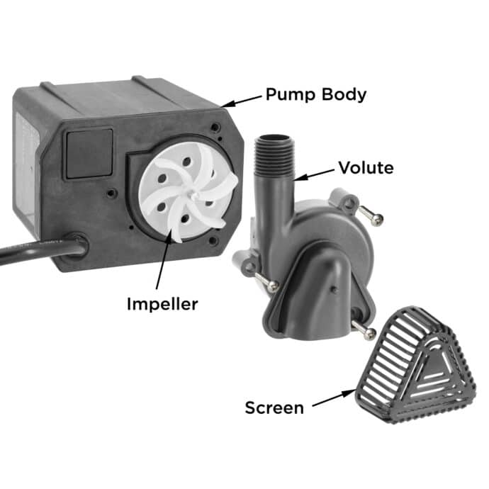 GP210C parts washer pump exploded view