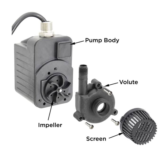 GP210V parts washer pump exploded view