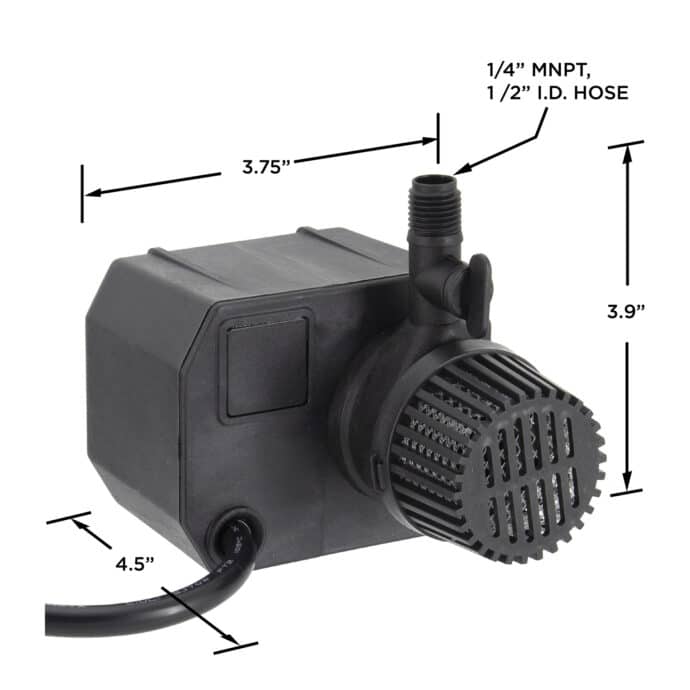 G210A submersible pump dimensions