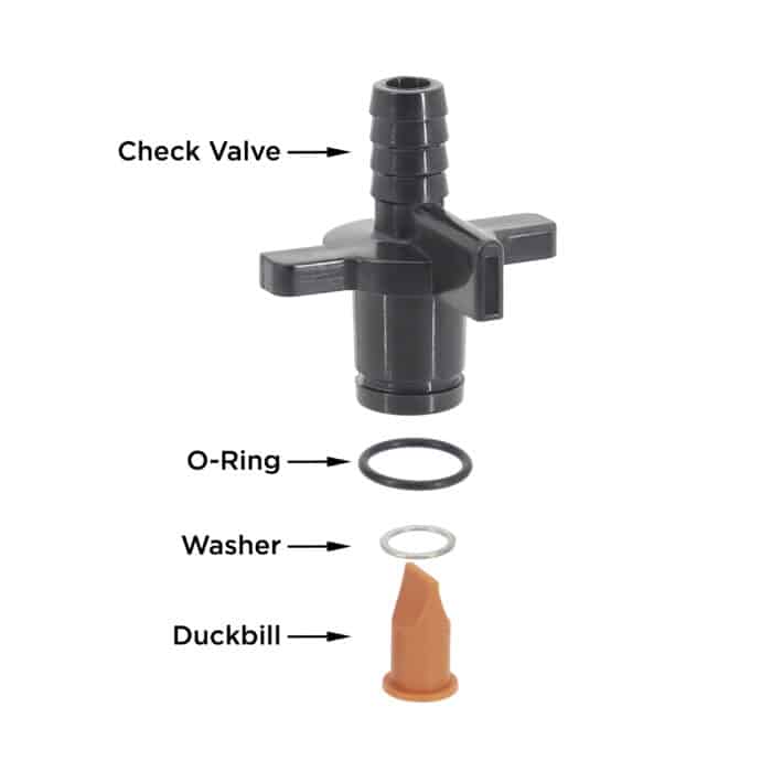 CRP1722 Replaceable Check Valve Kit Exploded Parts