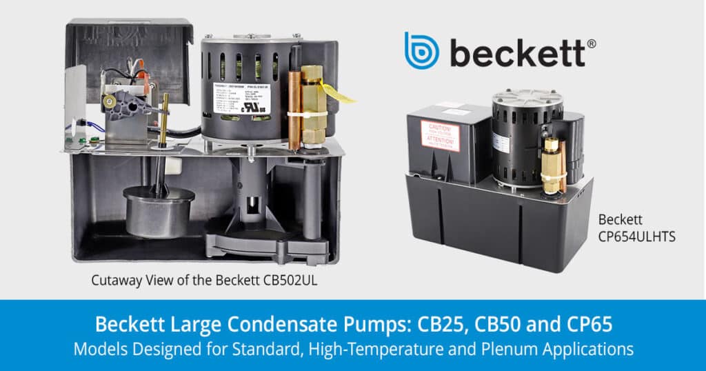 Beckett HVAC large condensate pumps